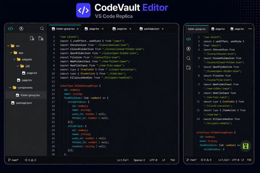 Project CodeVault Editor